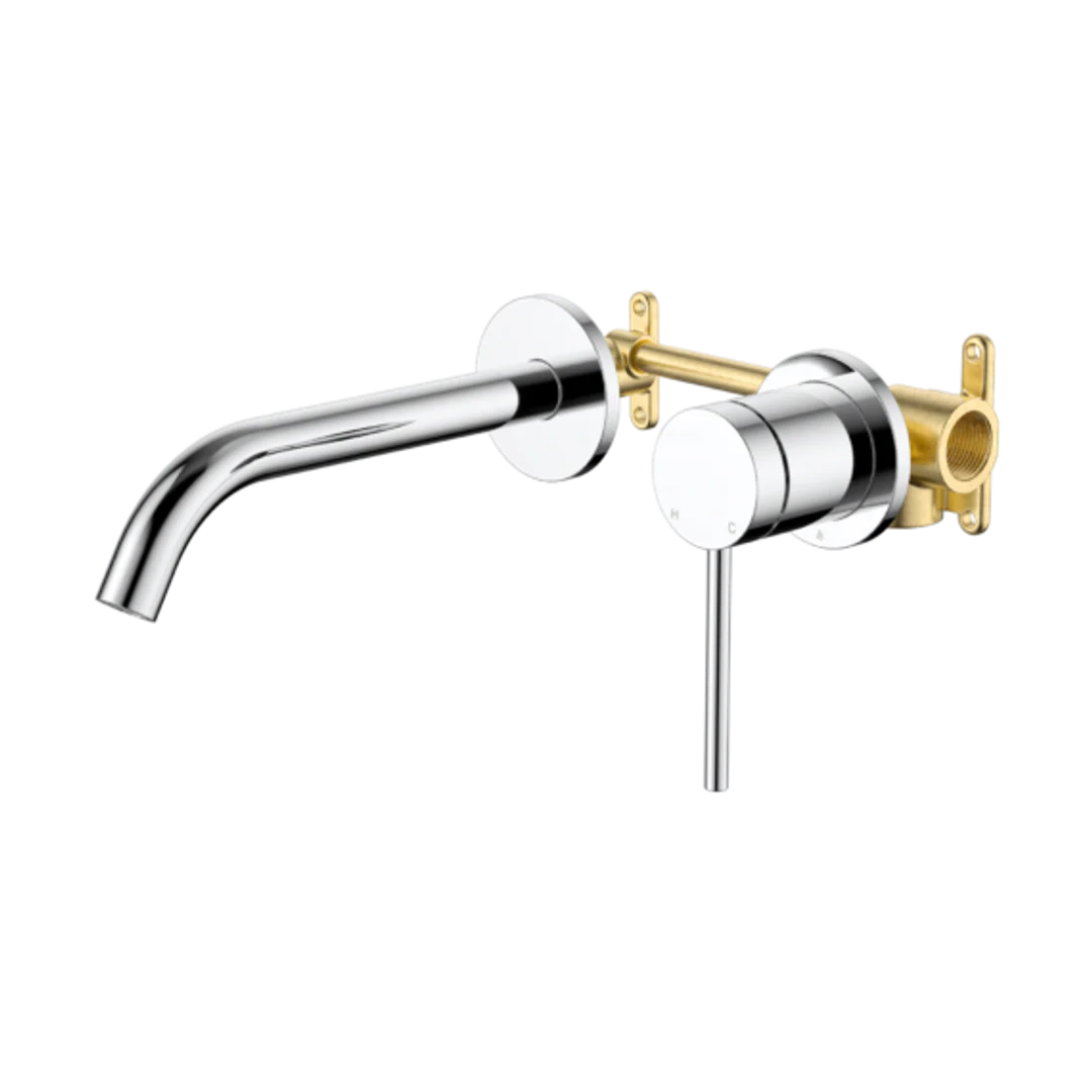 Johnson Suisse Venezia Wall Basin Mixer Kit Complete Chrome Lead Free
