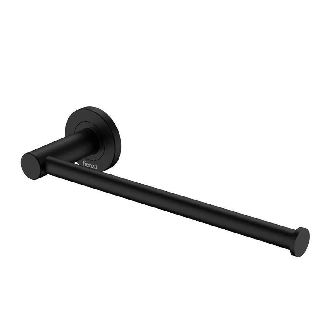 Fienza Kaya Dual Purpose Towel Rail/Roll Holder Matte Black - Image 2