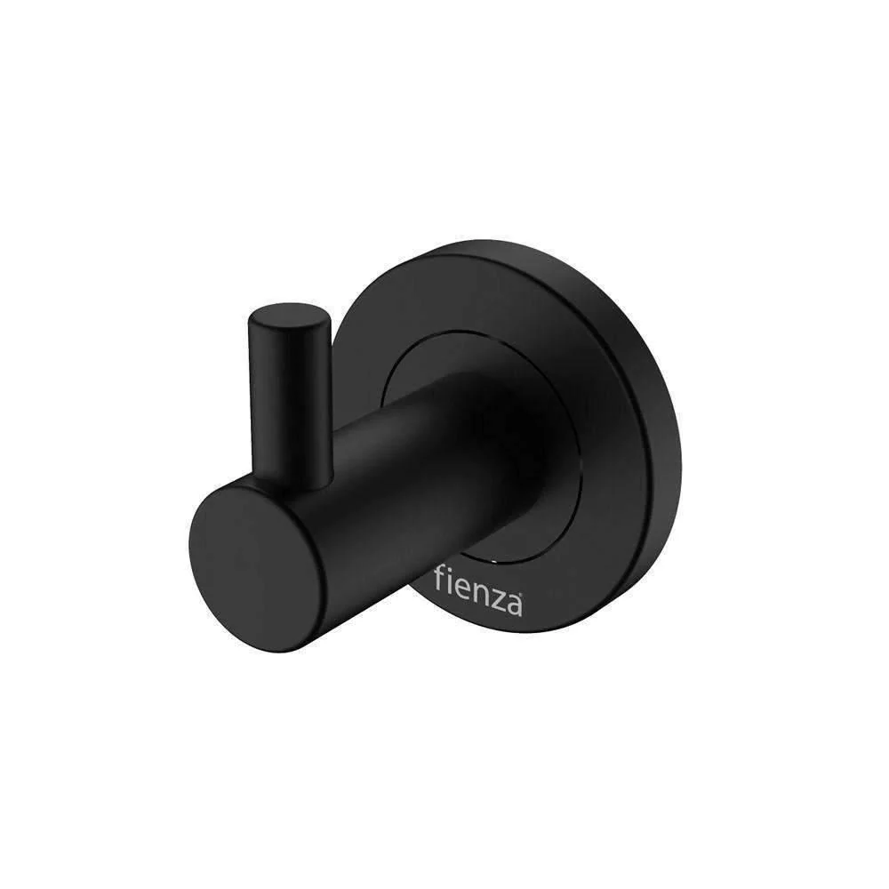 Fienza Kaya Single Robe Hook Matte Black - Image 2