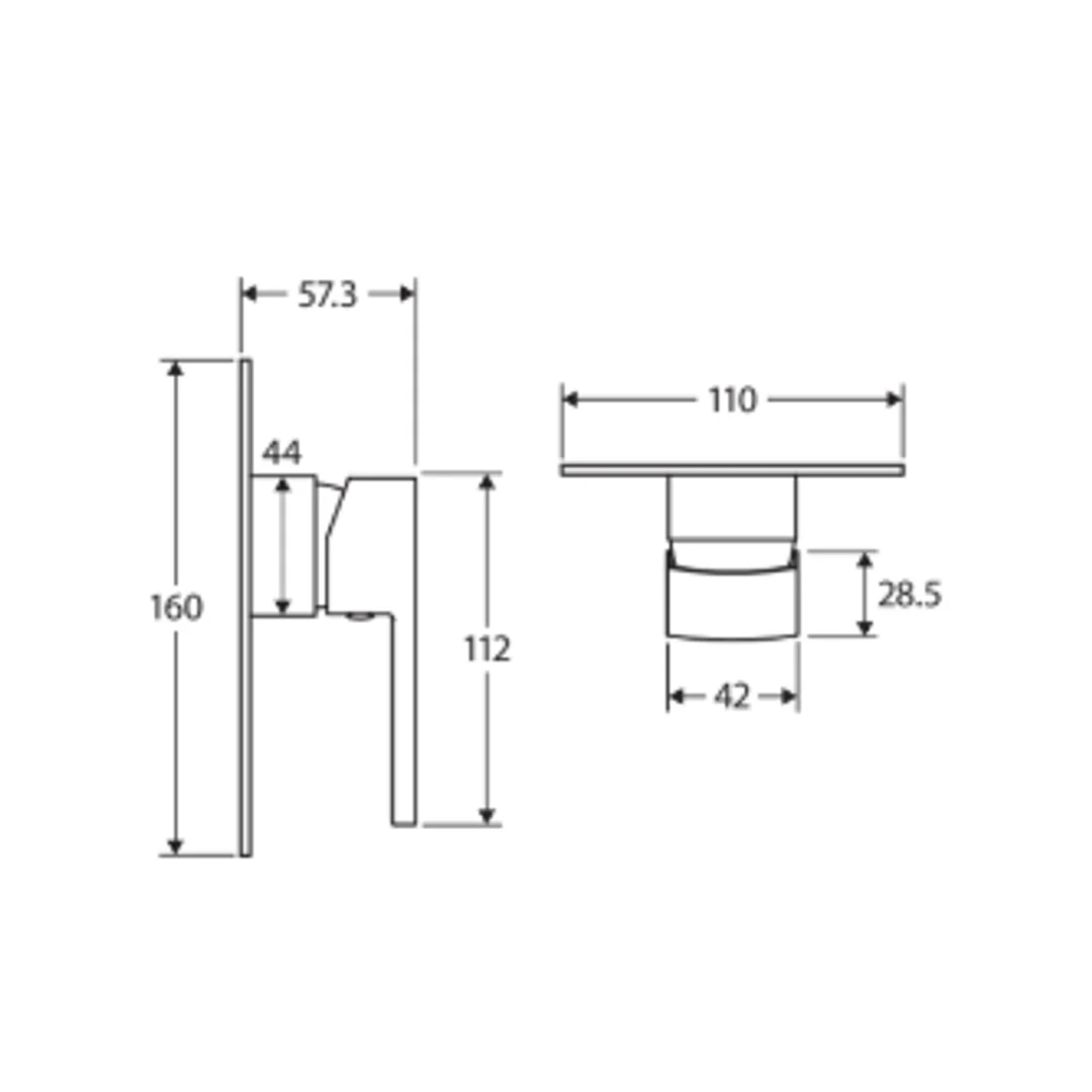 Koko Wall Mixer(Fienza P#:218101) - Image 3