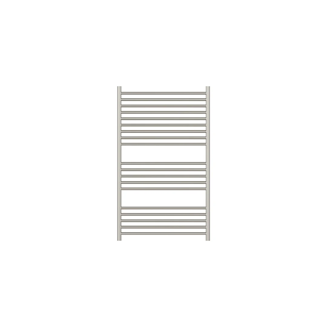 Linsol Allegra 19 Bar Wide Heated Towel Rail - Brushed Nickel - Image 3