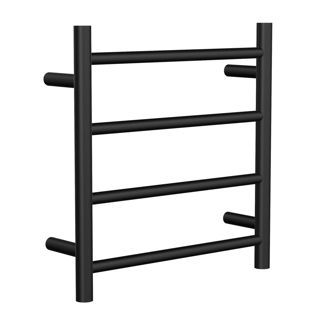 Linsol Allegra 4 Bar Heated Towel Rail - Matte Black