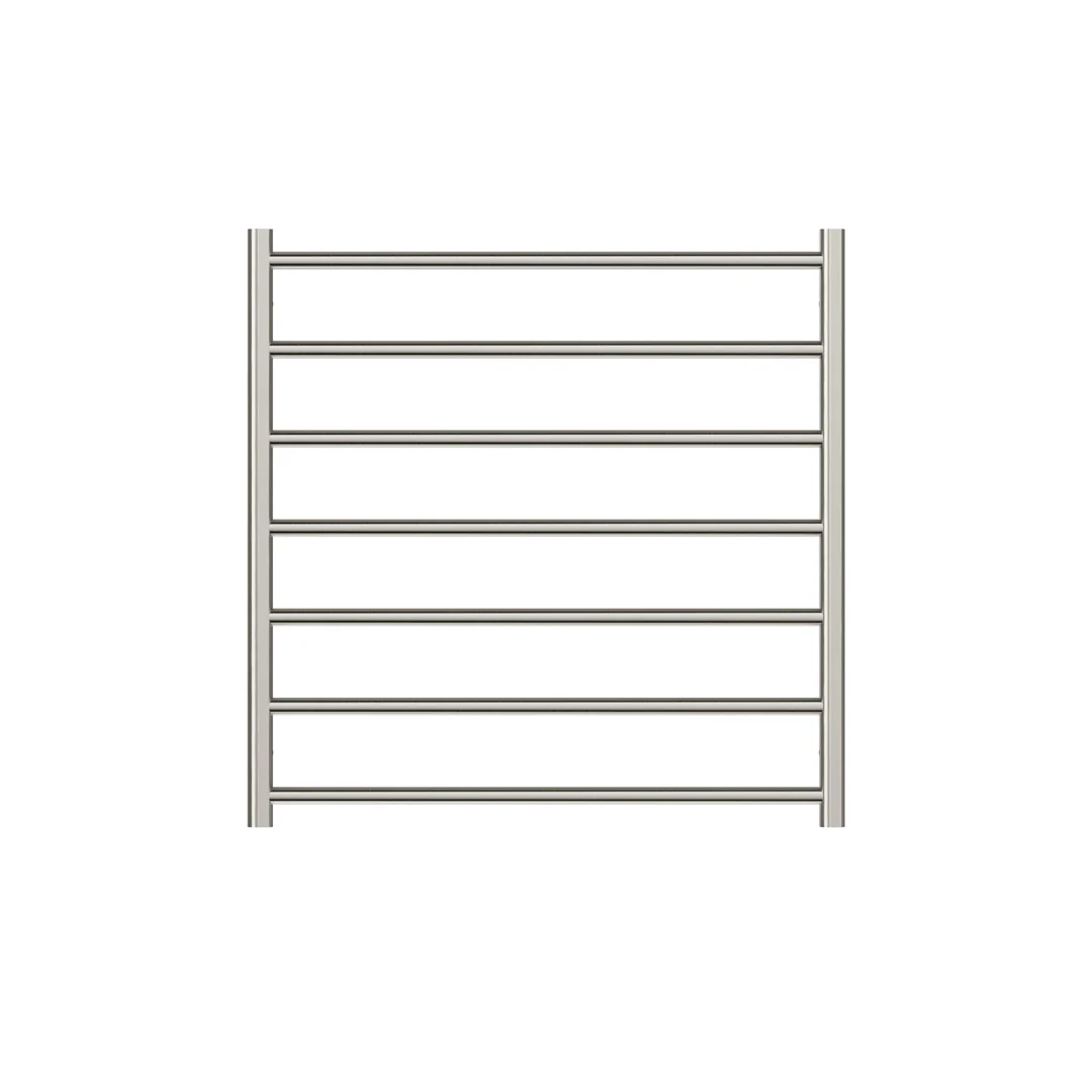 Linsol Allegra 7 Bar Heated Towel Rail - Brushed Nickel - Image 3