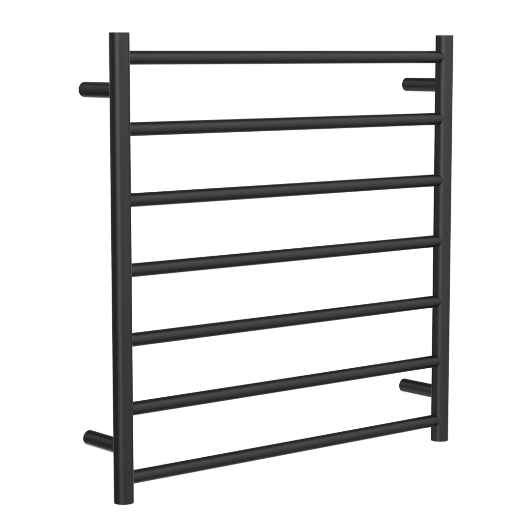 Linsol Allegra 7 Bar Heated Towel Rail - Matte Black