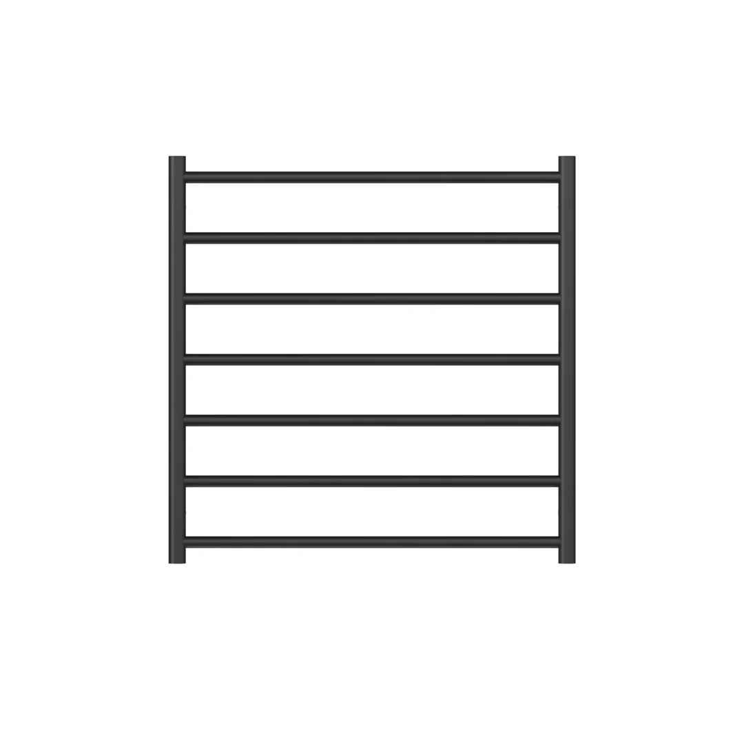 Linsol Allegra 7 Bar Heated Towel Rail - Matte Black - Image 3
