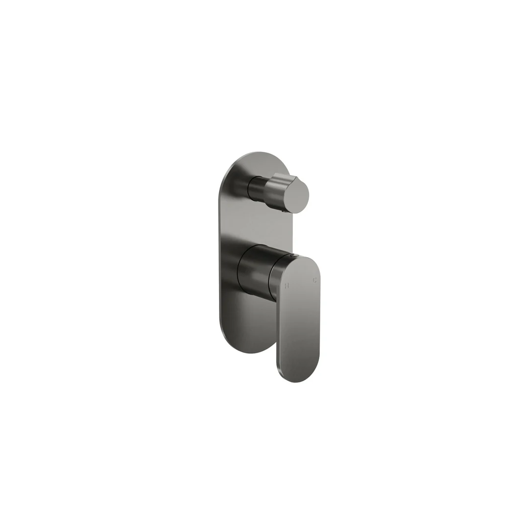 Linsol Capo 1-Plate Wall Mixer With Divertor - Gunmetal - Image 3