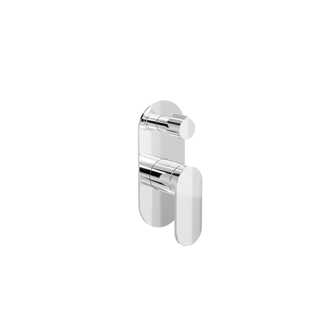 Linsol Capo 1-Plate Wall Mixer With Divertor Trim Kit - Chrome - Image 3