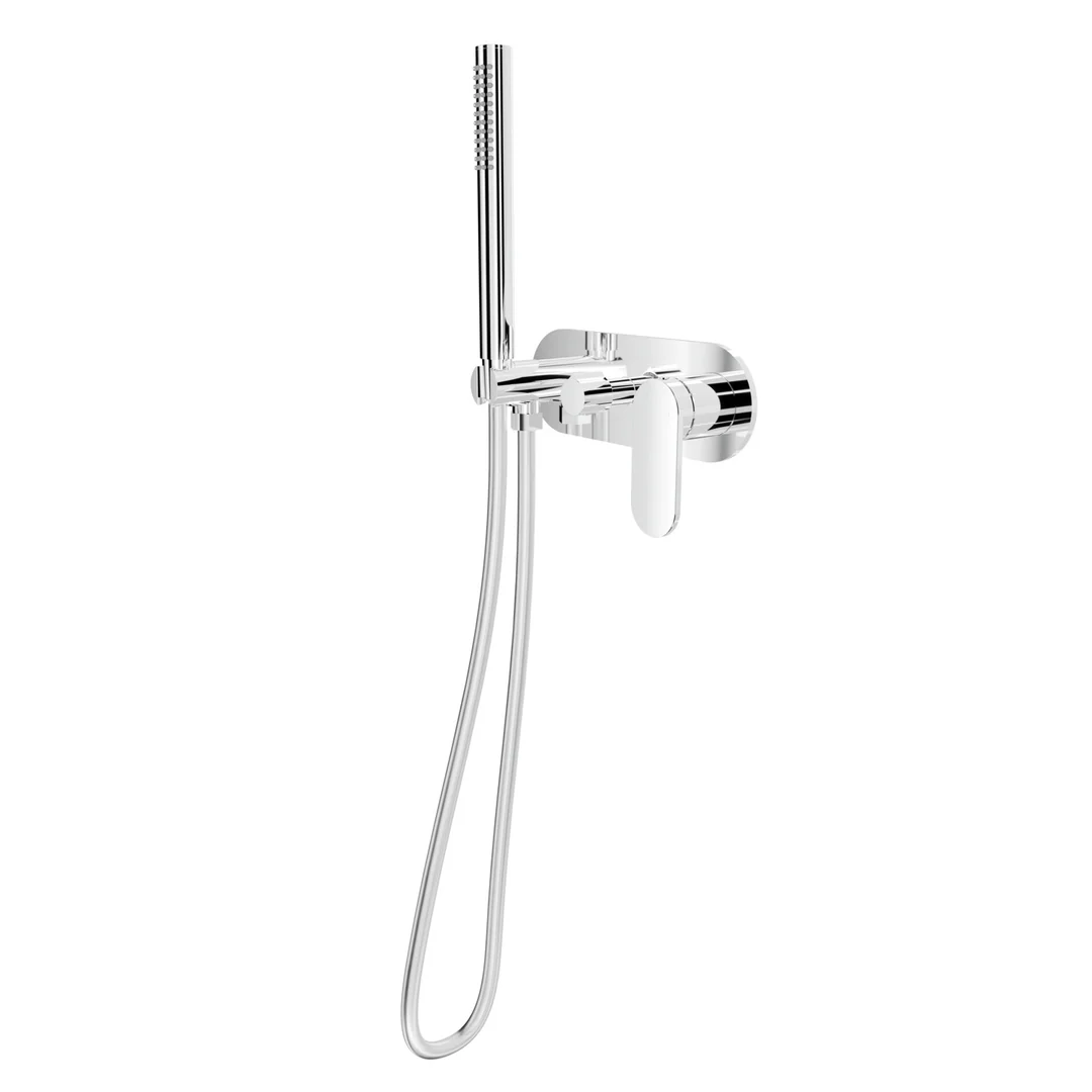 Linsol Capo 1-Plate Wall Mixer With Hand Shower - Chrome