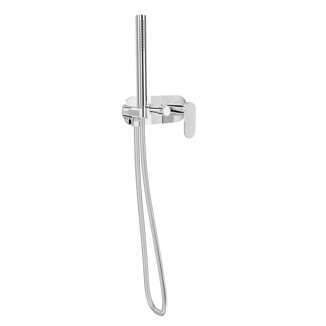 Linsol Capo 1-Plate Wall Mixer With Hand Shower - Chrome - Image 3
