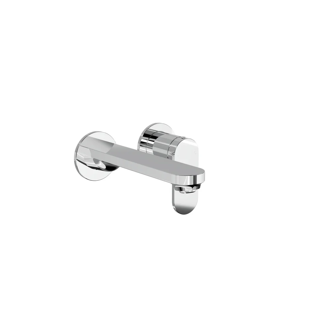 Linsol Capo 2-Plate Wall Basin or Bath Mixer - Chrome - Image 3
