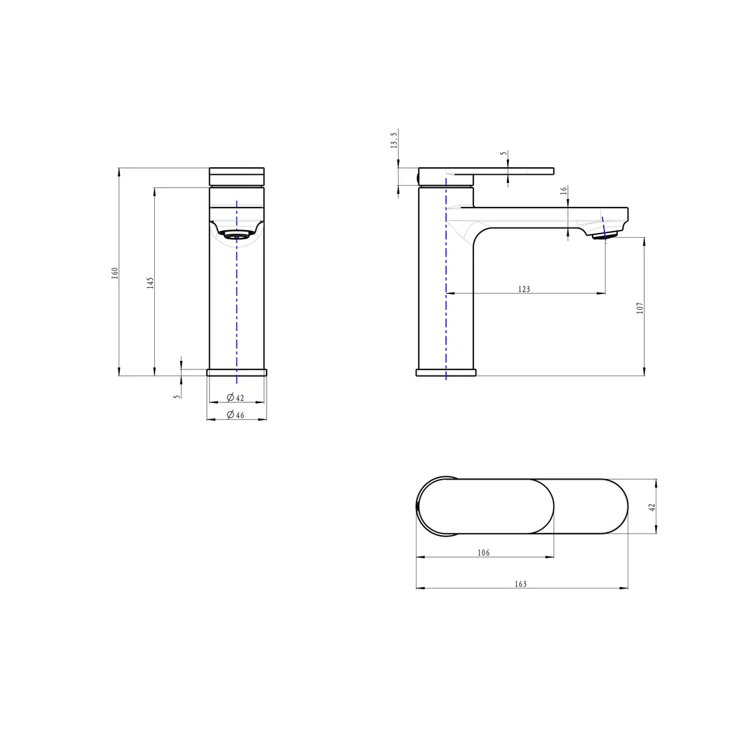 Linsol Capo Basin Mixer - Chrome - Image 2