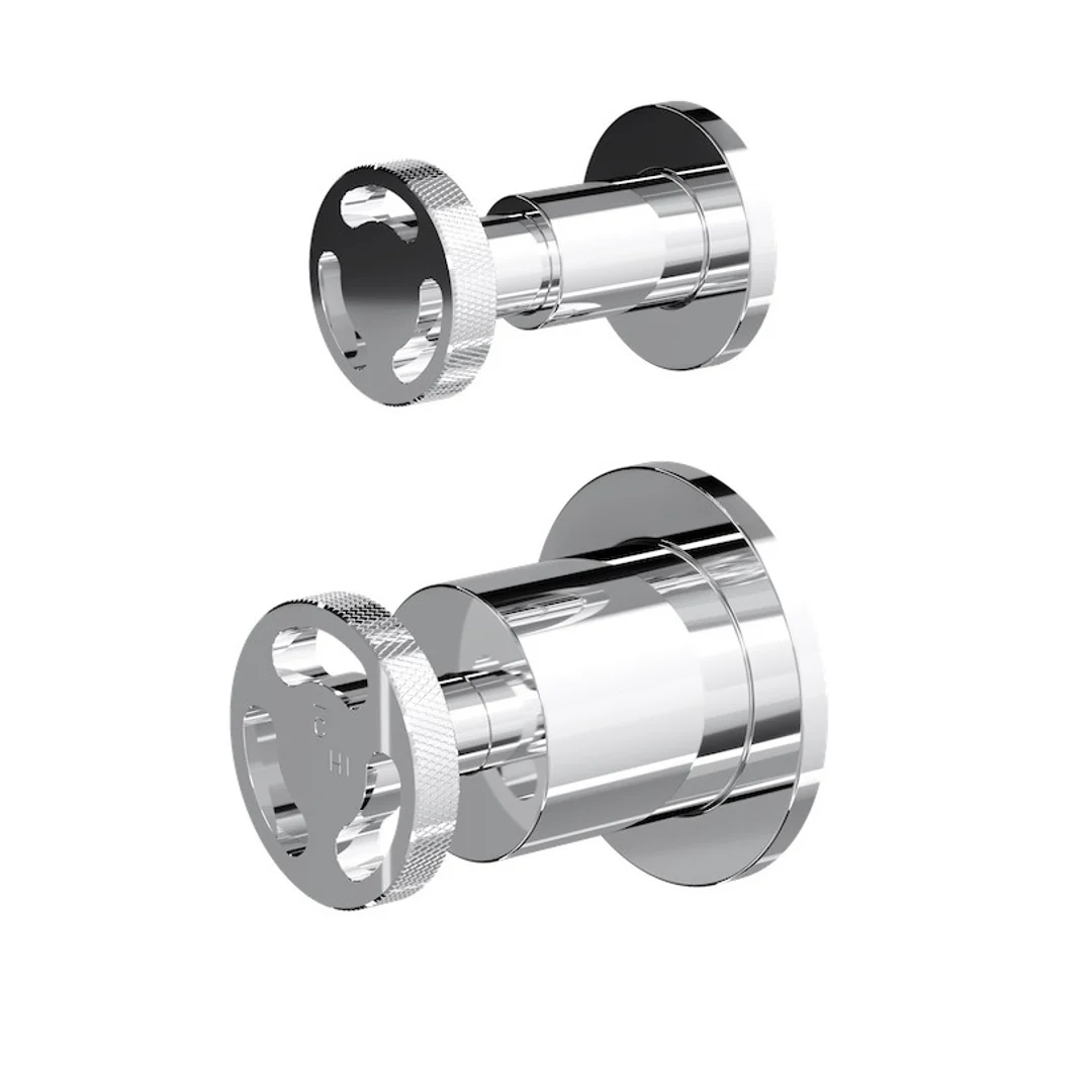 Linsol Dynamik 2-Plates Wall Mixer With Divertor - Chrome