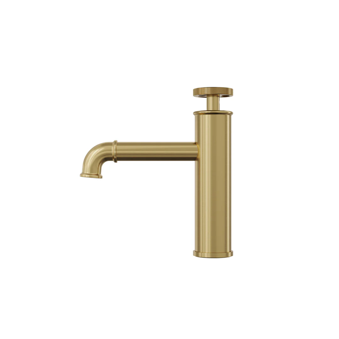 Linsol Dynamik Basin Mixer - Brushed Brass - Image 4