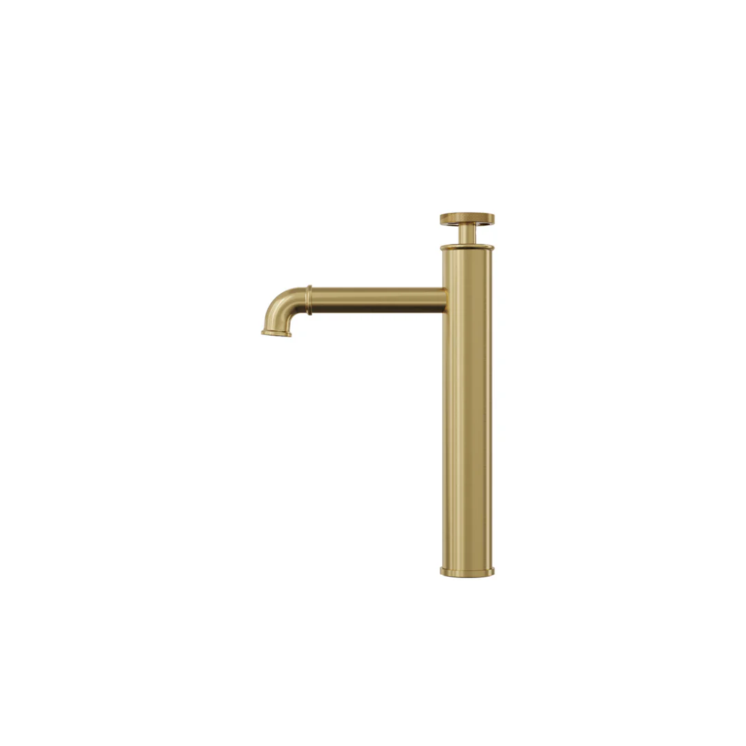 Linsol Dynamik Tall Basin Mixer - Brushed Brass - Image 4