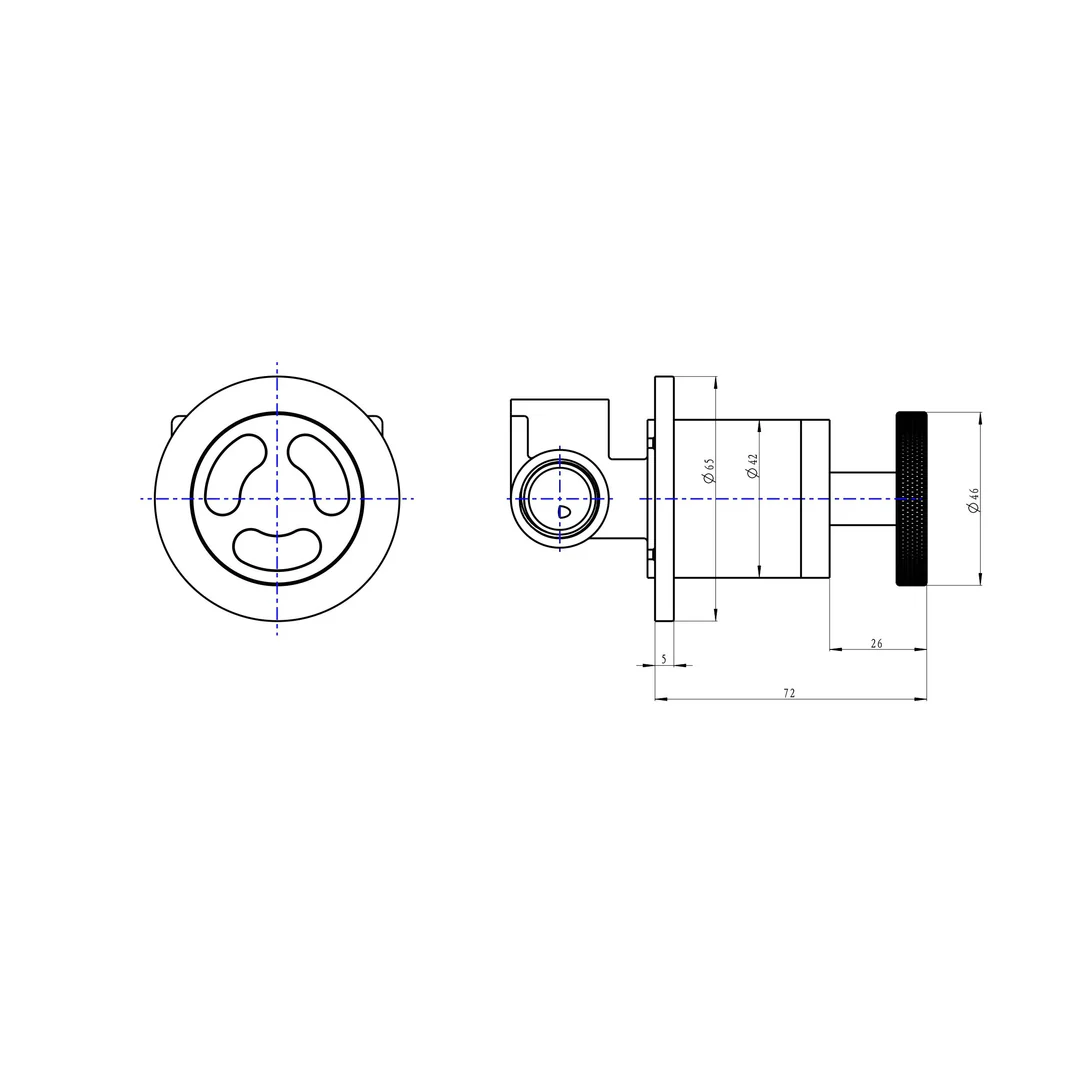 Linsol Dynamik Wall Mixer - Matte Black - Image 2