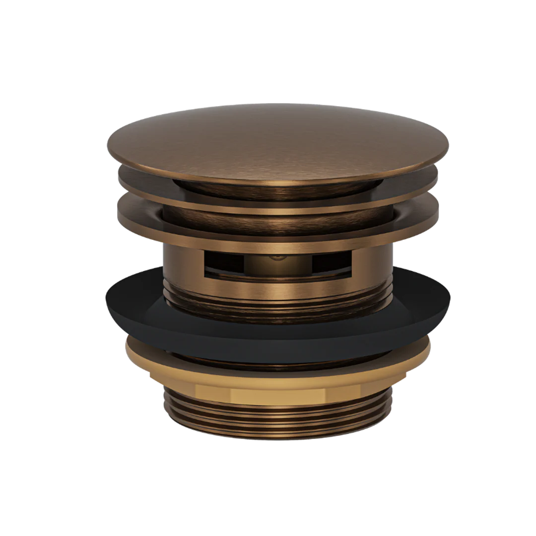 Linsol Ezyflow 40Mm Pop-Up Plug & Waste With Overflow Aged Bronze