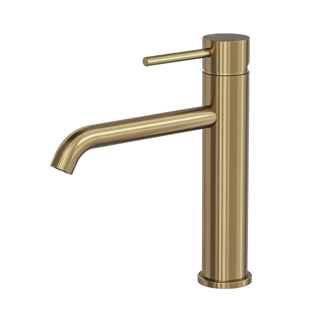 Linsol Gigi S3 Tall Basin Mixer Brushed Brass