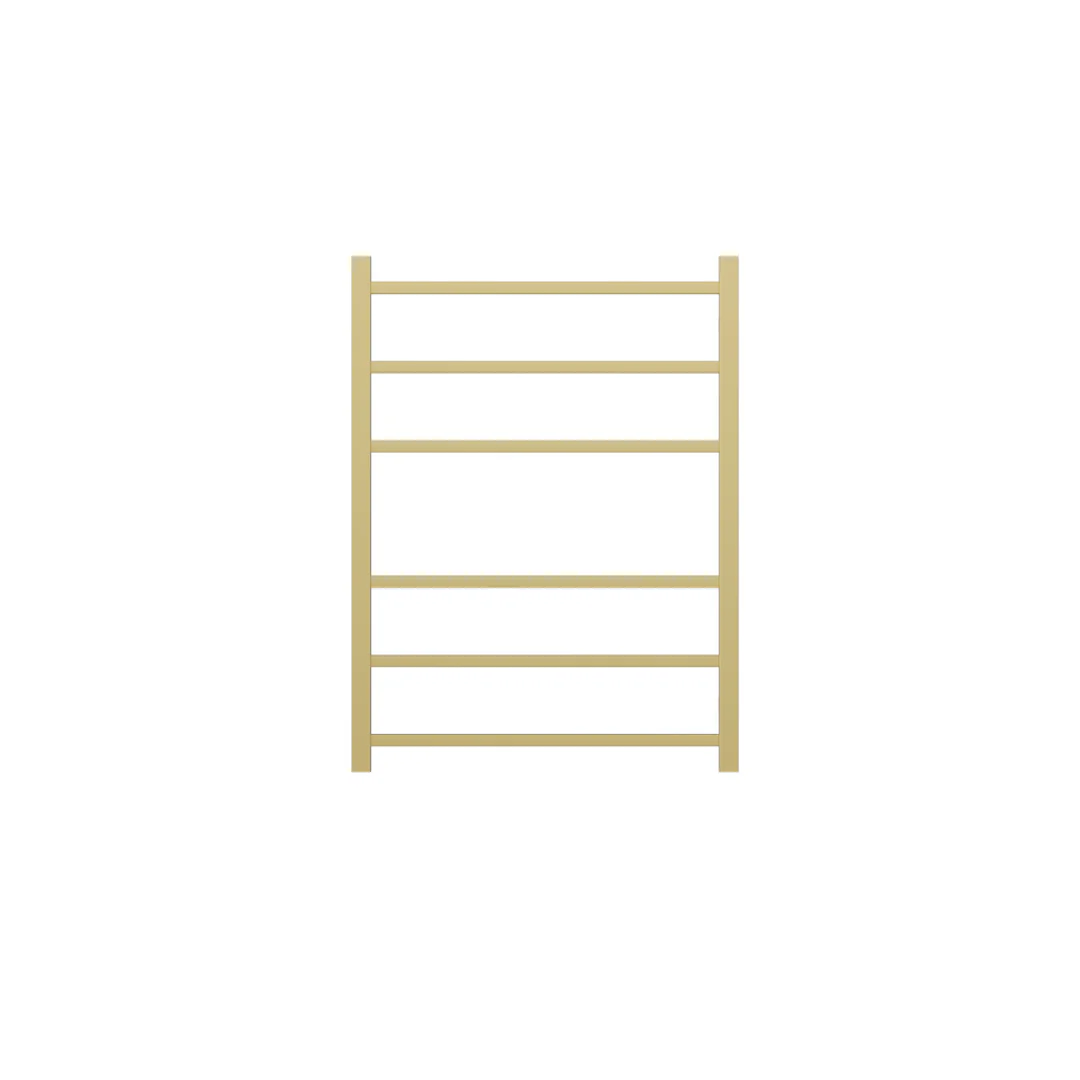 Linsol Spirit 6 Bar Heated Towel Rail - Brushd Brass - Image 3