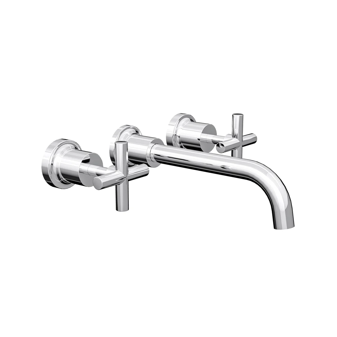 Linsol Tre Cross Handle Bath Set - Chrome - Image 2