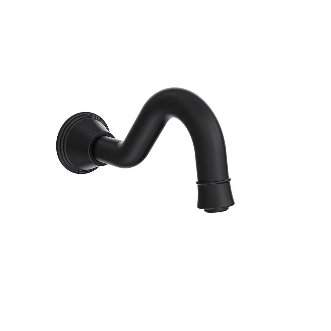 Linsol Vintage Bath Spout Only - Matte Black - Image 3