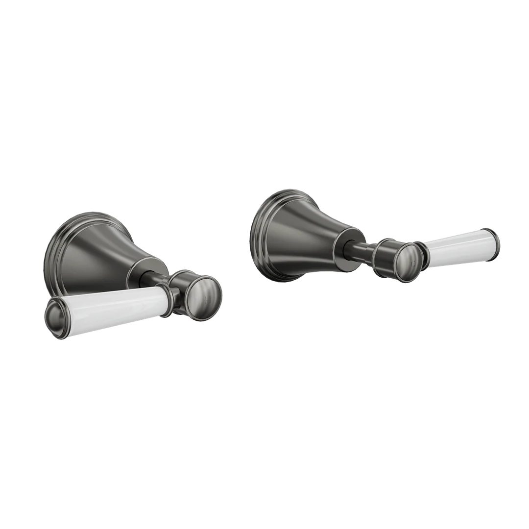 Linsol Vintage Lever Handle Wall Top Assemblies - Gunmetal - Image 3