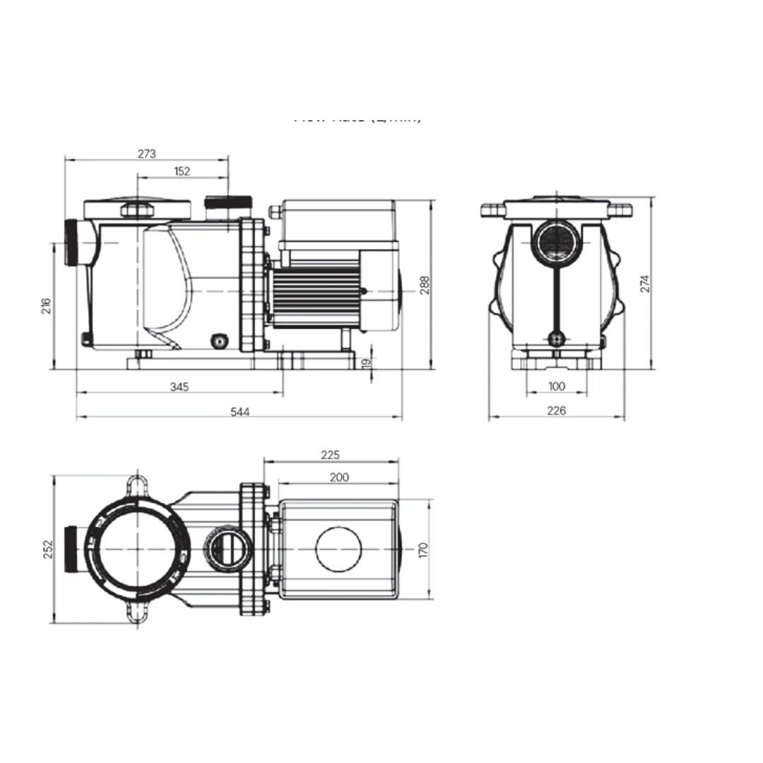 Madimack Inverflow Plus F400I (1.5Hp) Variable Speed Pool Water Pump - Image 2