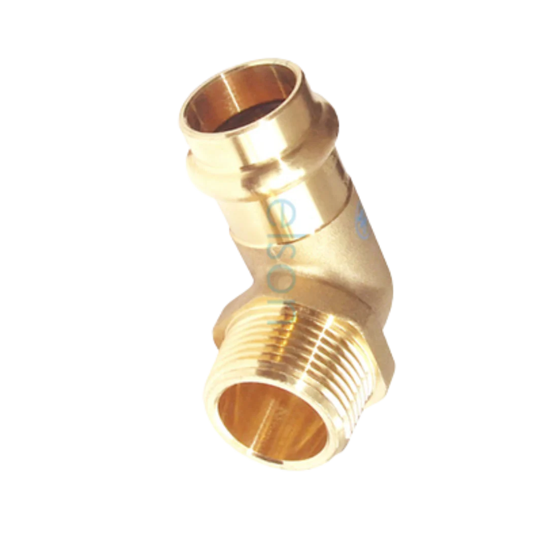 Copper Press Male Elbow - Water - Image 3