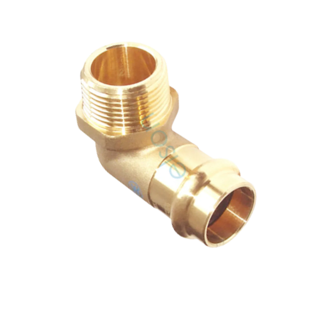 Copper Press Male Elbow - Water - Image 4
