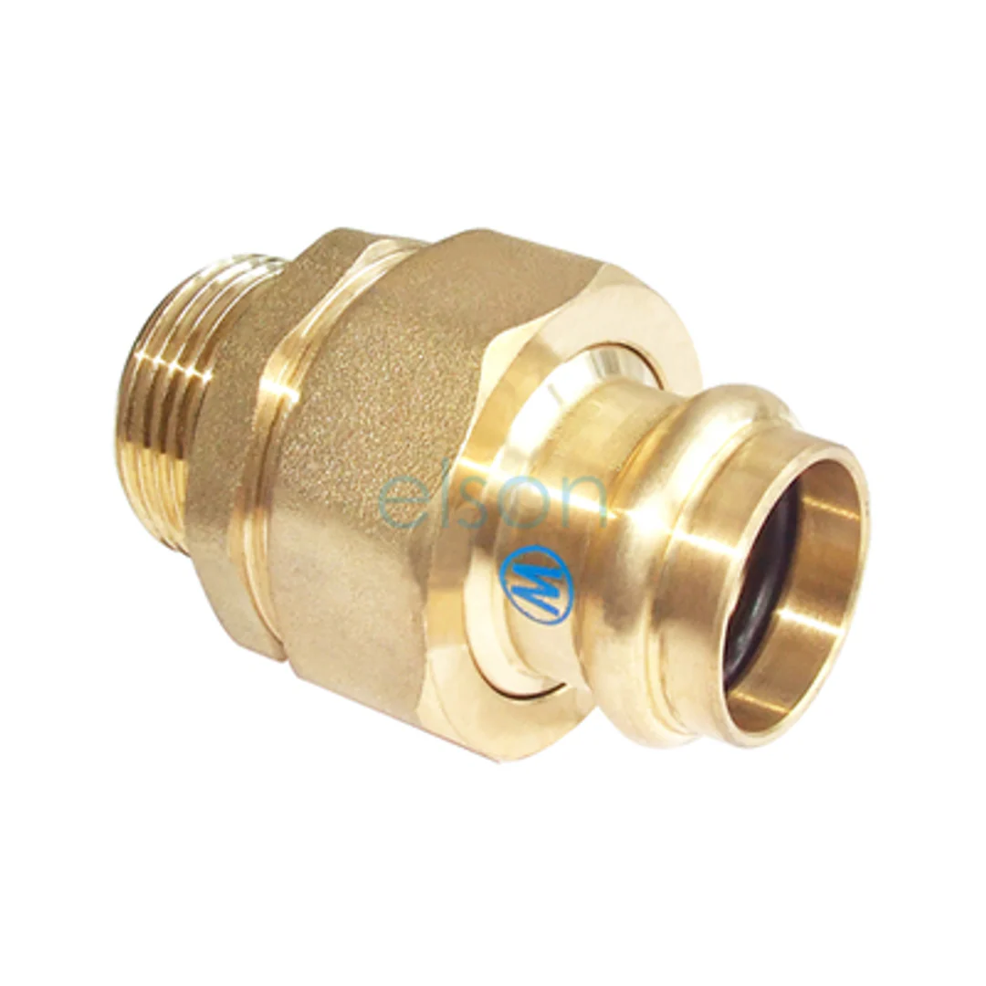 Copper Press Male Union Swivel - Water