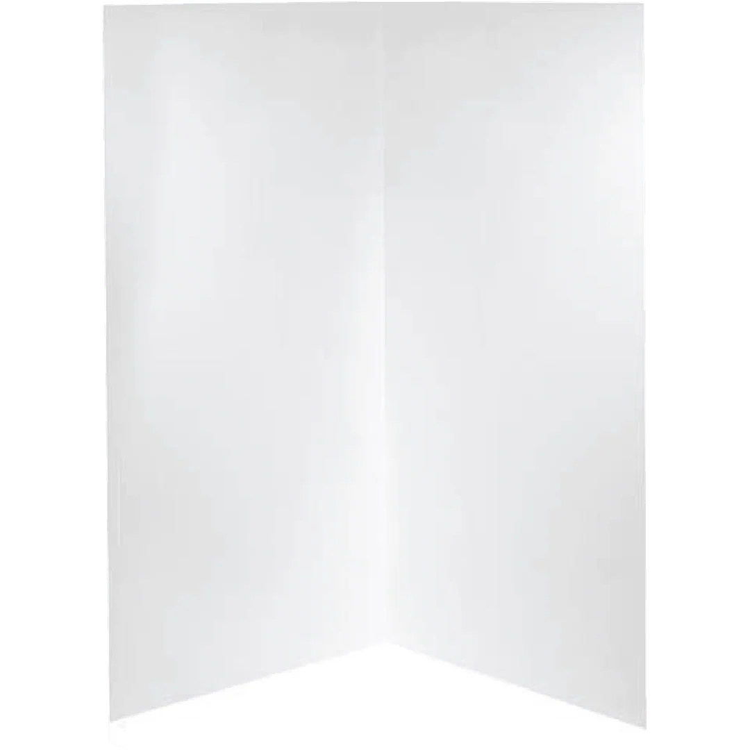 Marbletrend Plain Shower Wall 900mm X 900mm White - Image 2