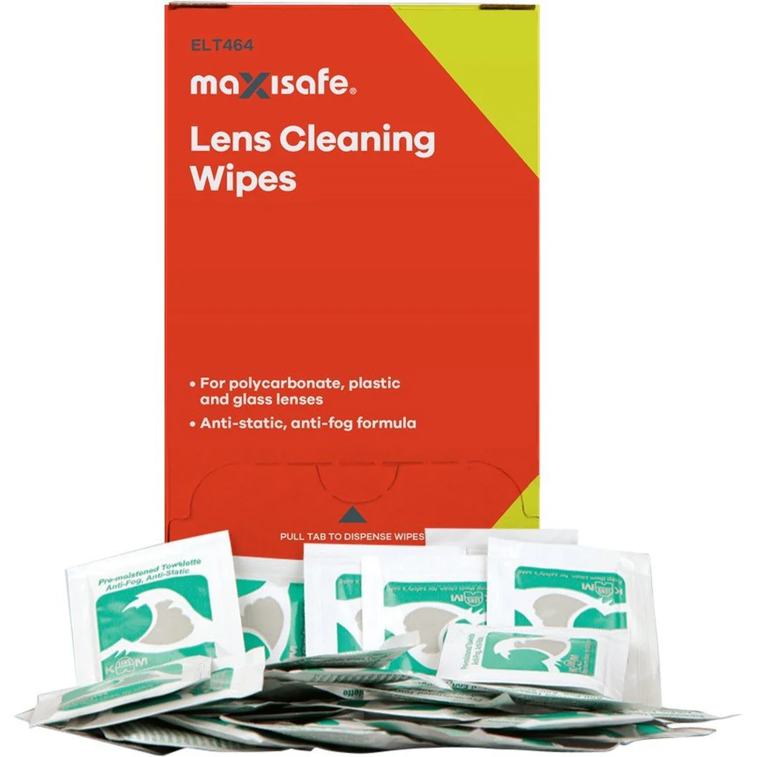 Maxisafe Anti-Fog Lens Cleaning Sachets (100 Pack)