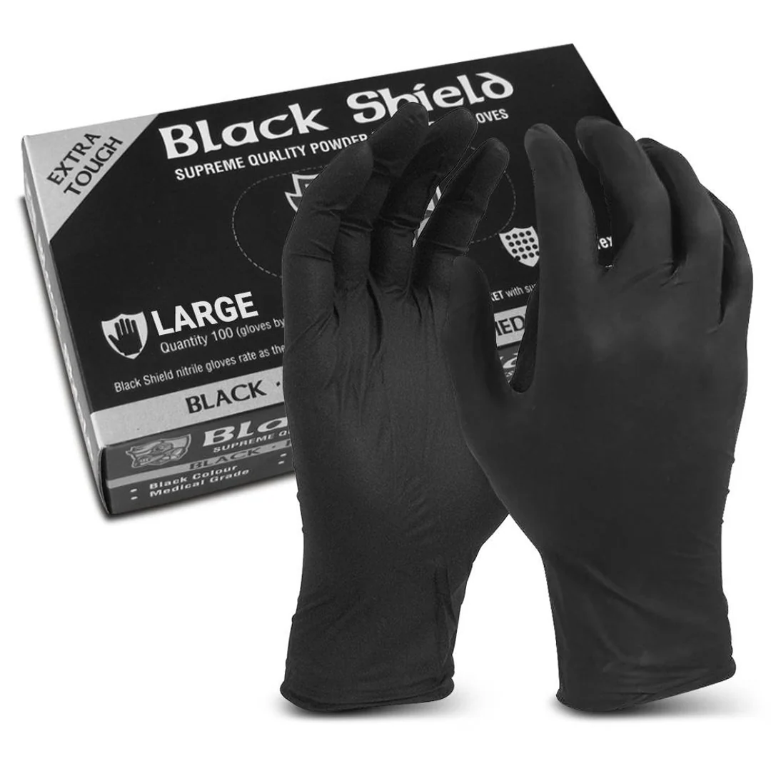 Maxisafe Black Shield Heavy Duty Nitrile Glove (Box 100) - Image 4