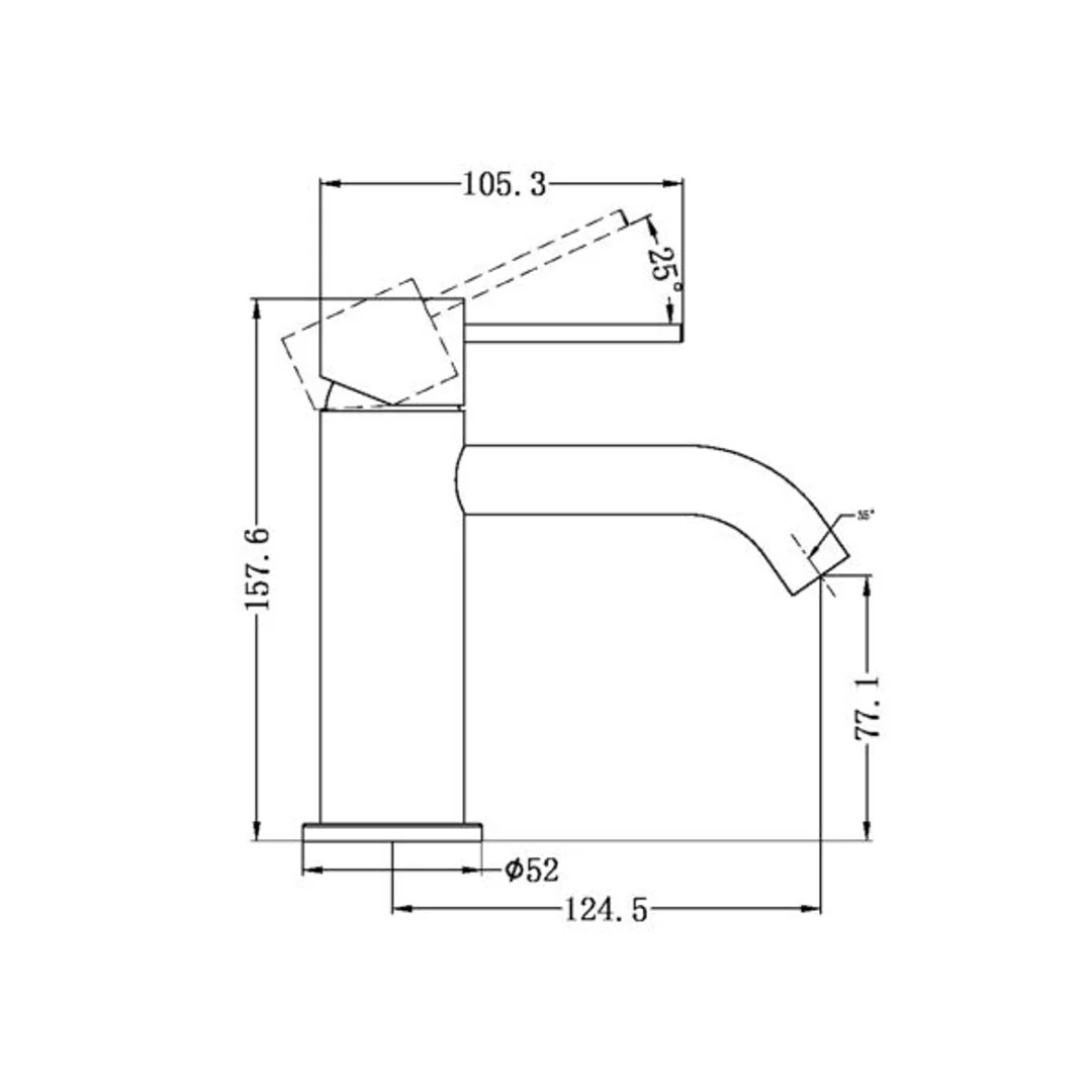 Nero Mecca Basin Mixer Chrome - Image 3