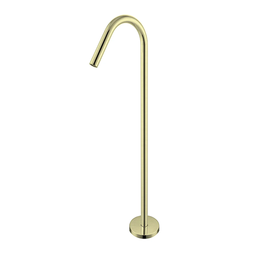Nero Bianca Floor Standing Bath Spout Brushed Gold - Image 2