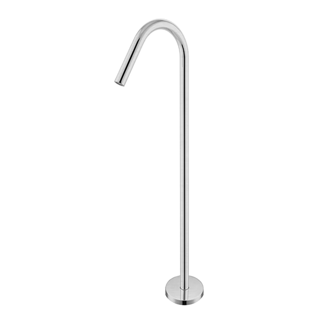 Nero Bianca Floor Standing Bath Spout Brushed Nickel