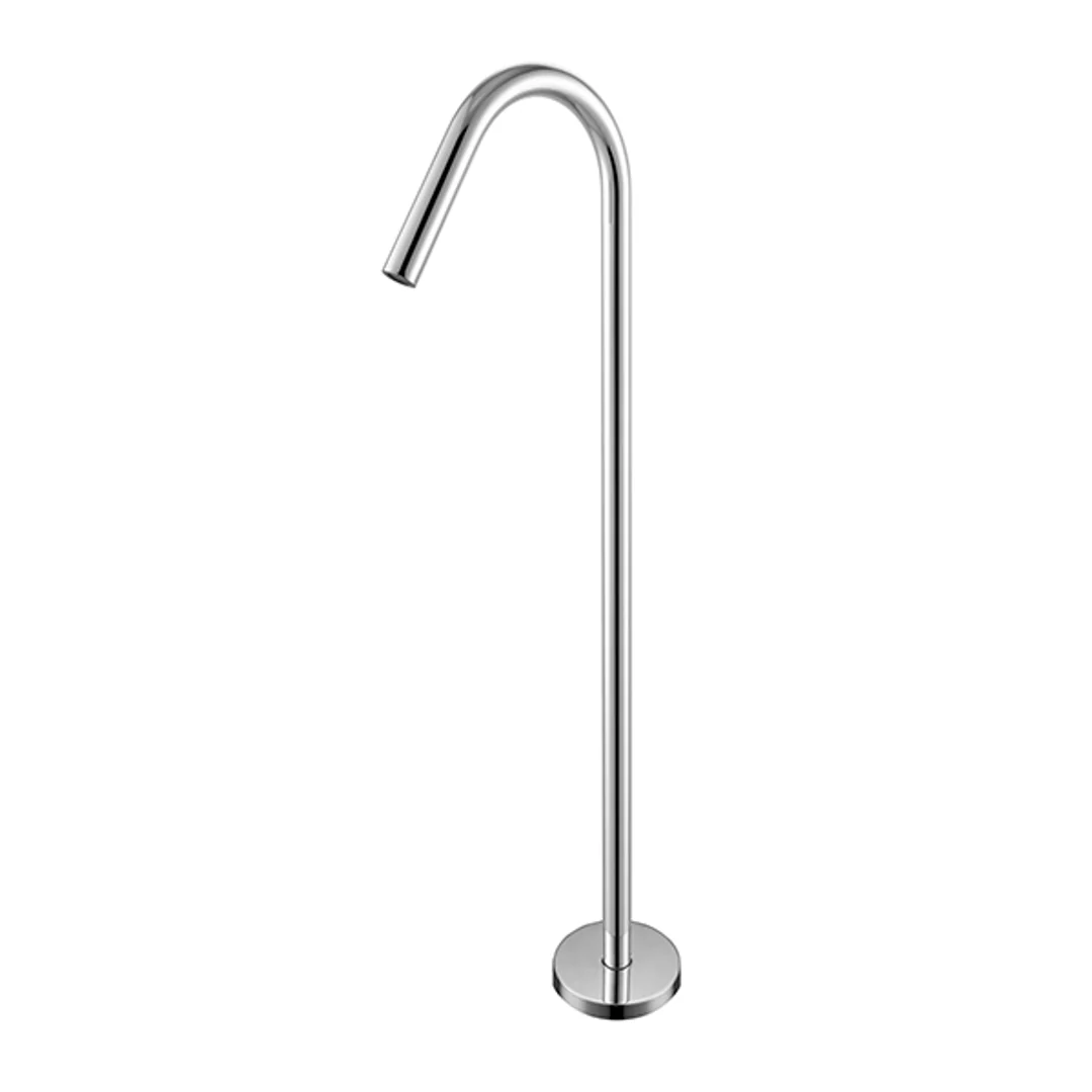Nero Bianca Floor Standing Bath Spout Chrome - Image 2