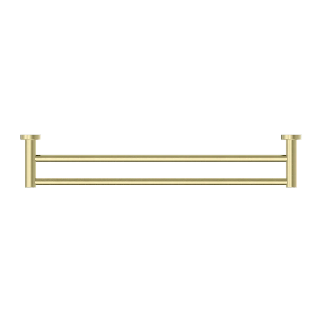 Nero Mecca Double Towel Rail 600Mm Brushed Gold - Image 6