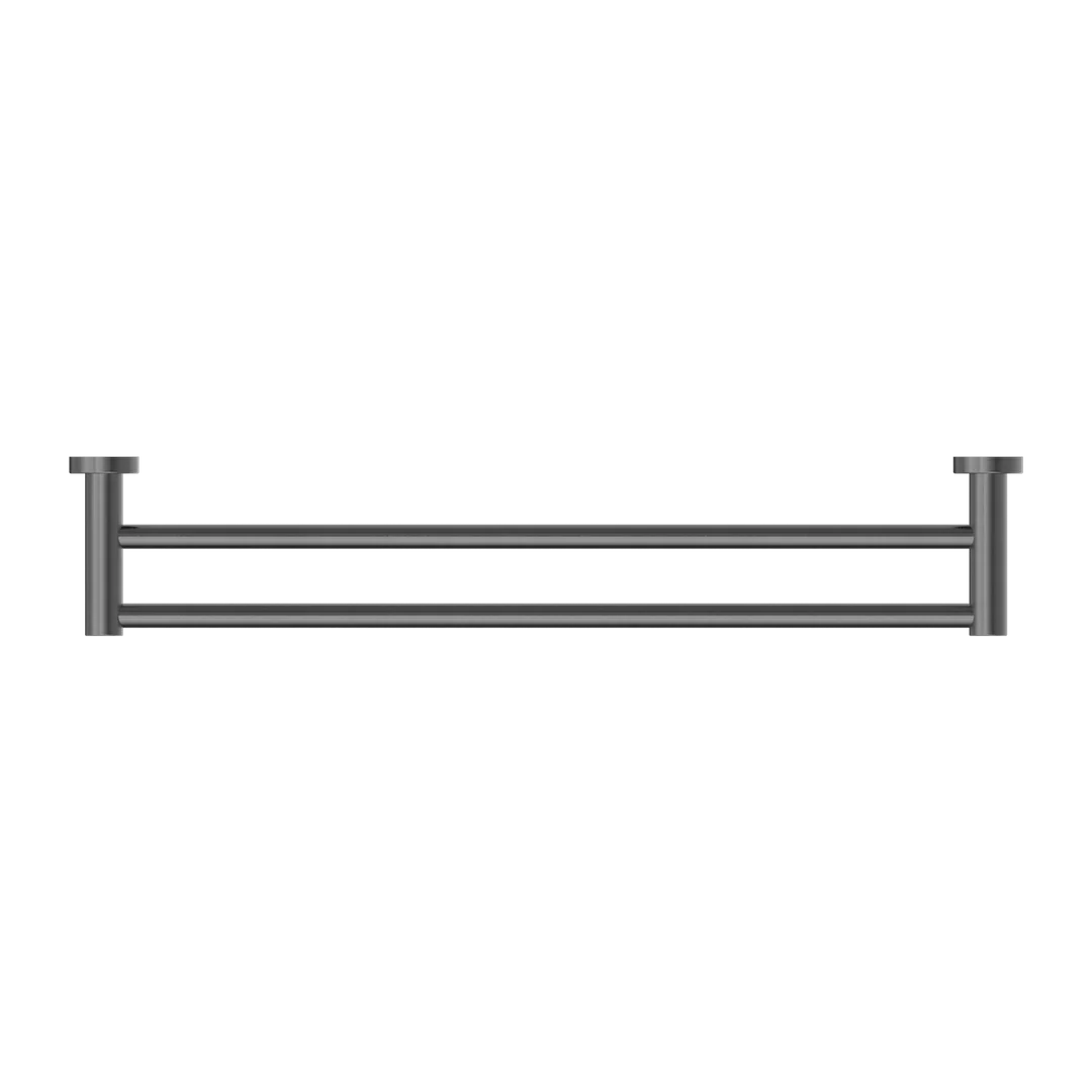 Nero Mecca Double Towel Rail 600Mm Gun Metal - Image 6