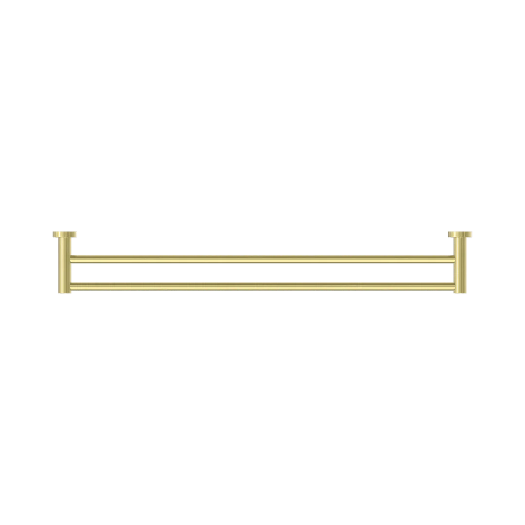 Nero Mecca Double Towel Rail 800Mm Brushed Gold - Image 4