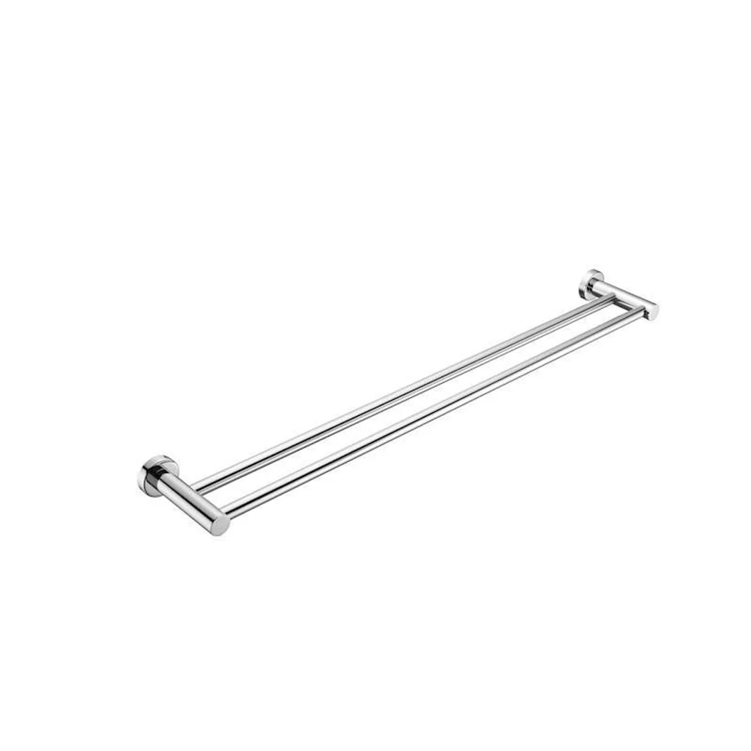 Nero Mecca Double Towel Rail 800Mm Chrome - Image 2