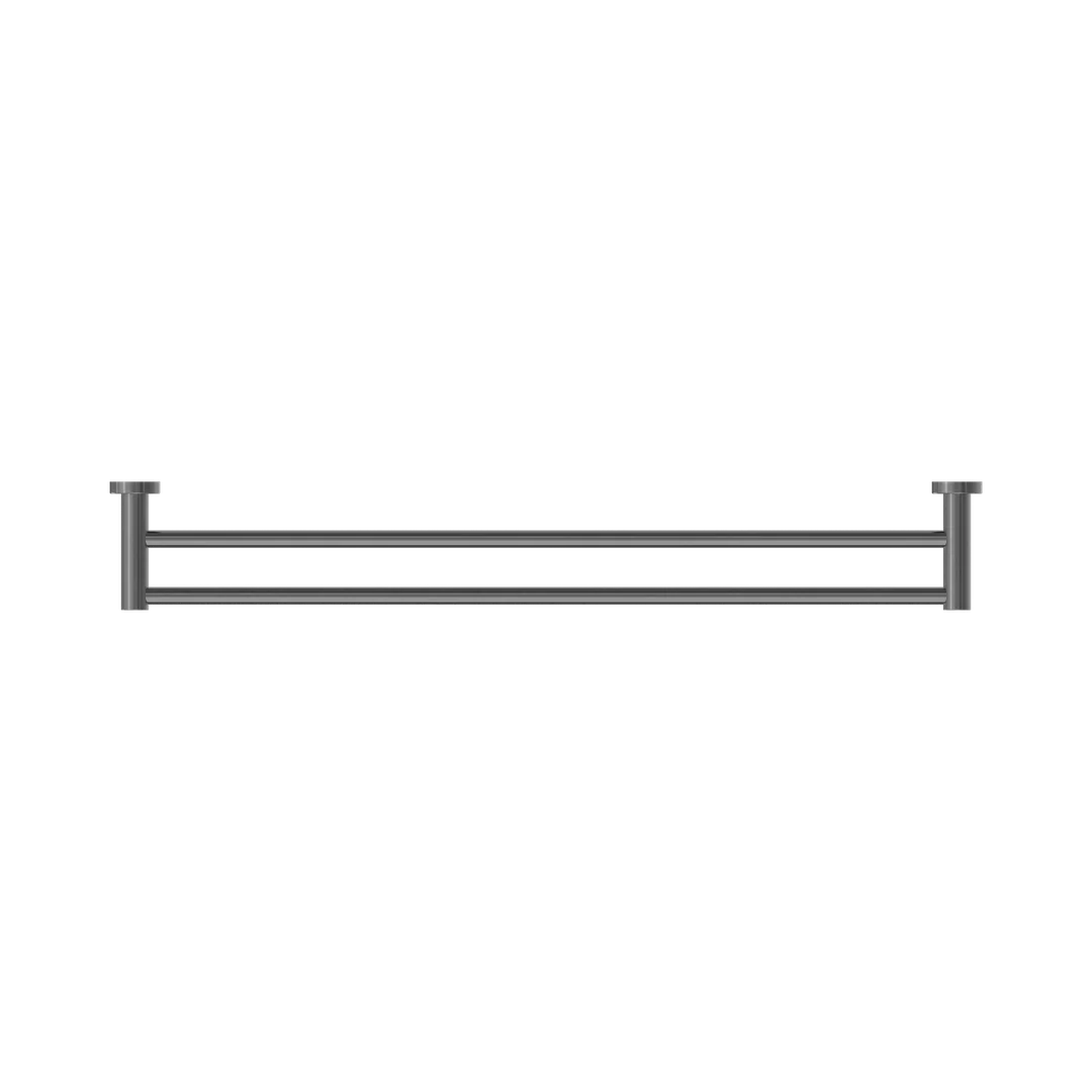 Nero Mecca Double Towel Rail 800Mm Gun Metal - Image 4
