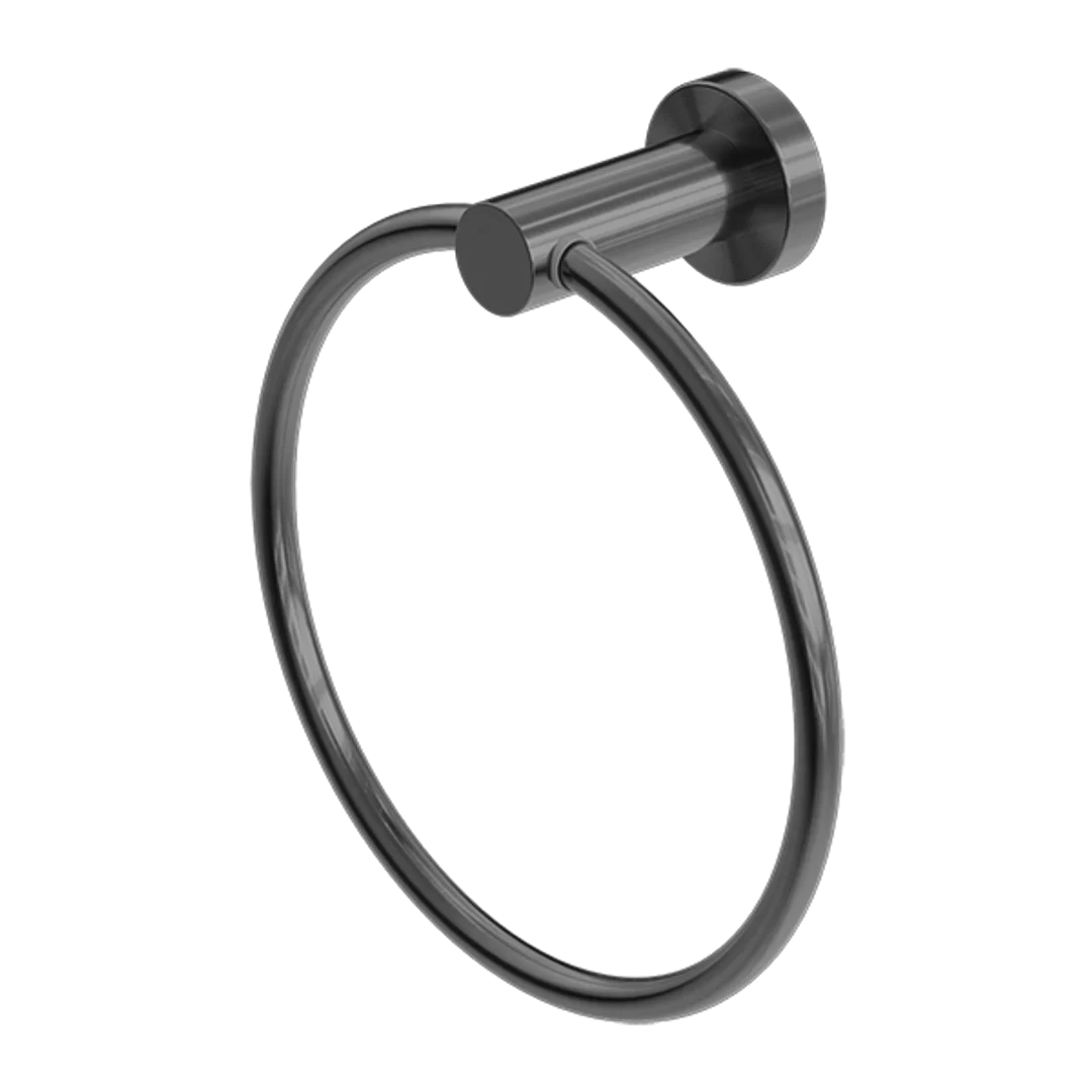 Nero Mecca Towel Ring Round Gun Metal