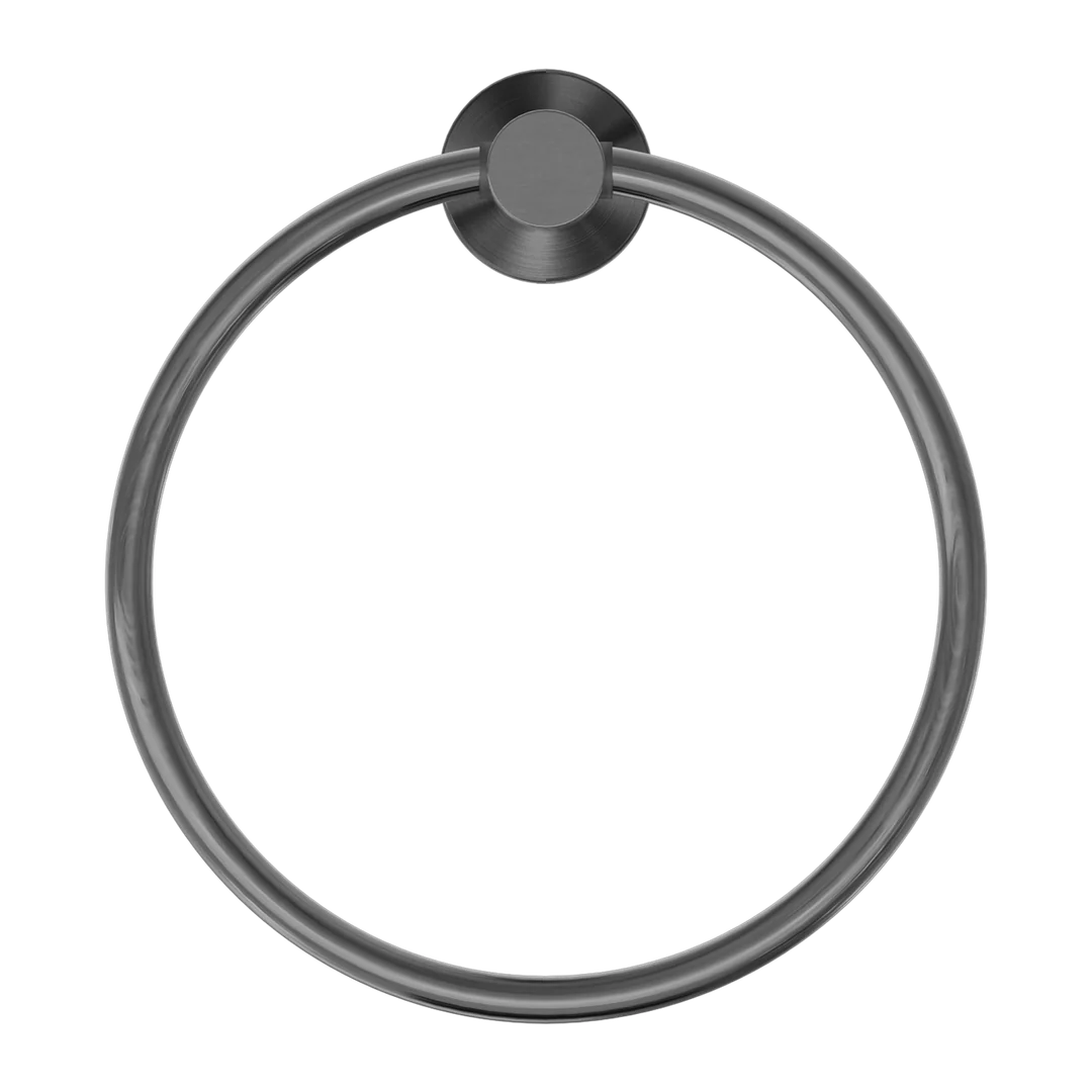 Nero Mecca Towel Ring Round Gun Metal - Image 2
