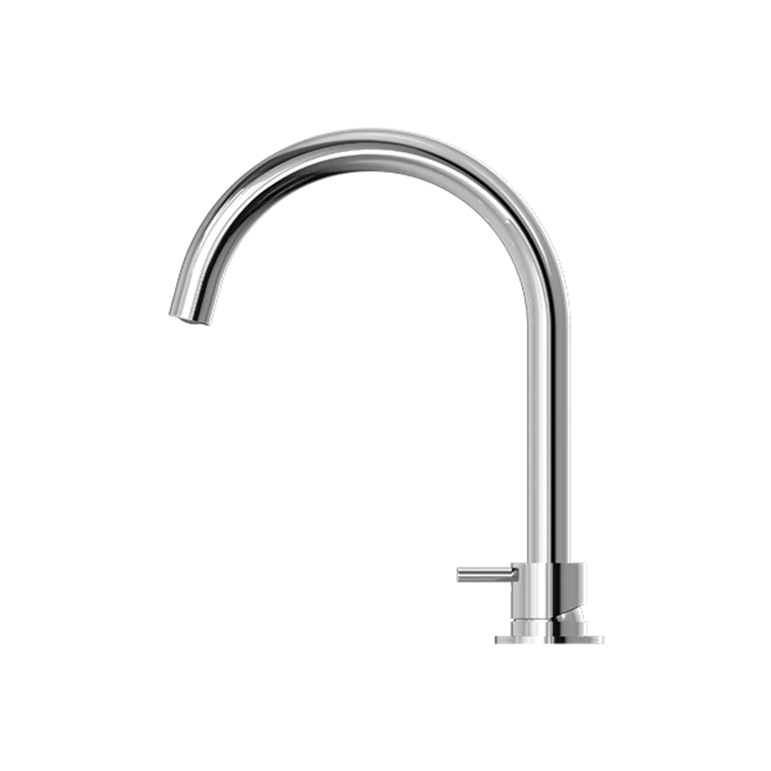 Nero Mecca Hob Basin Mixer Round Spout Chrome - Image 6