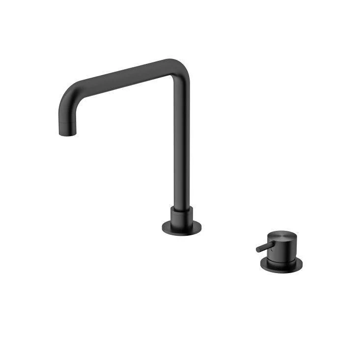 Nero Mecca Hob Basin Mixer Square Spout Brushed Nickel - Image 5