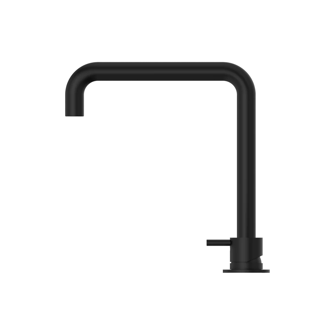 Nero Mecca Hob Basin Mixer Square Spout Matt Black - Image 6