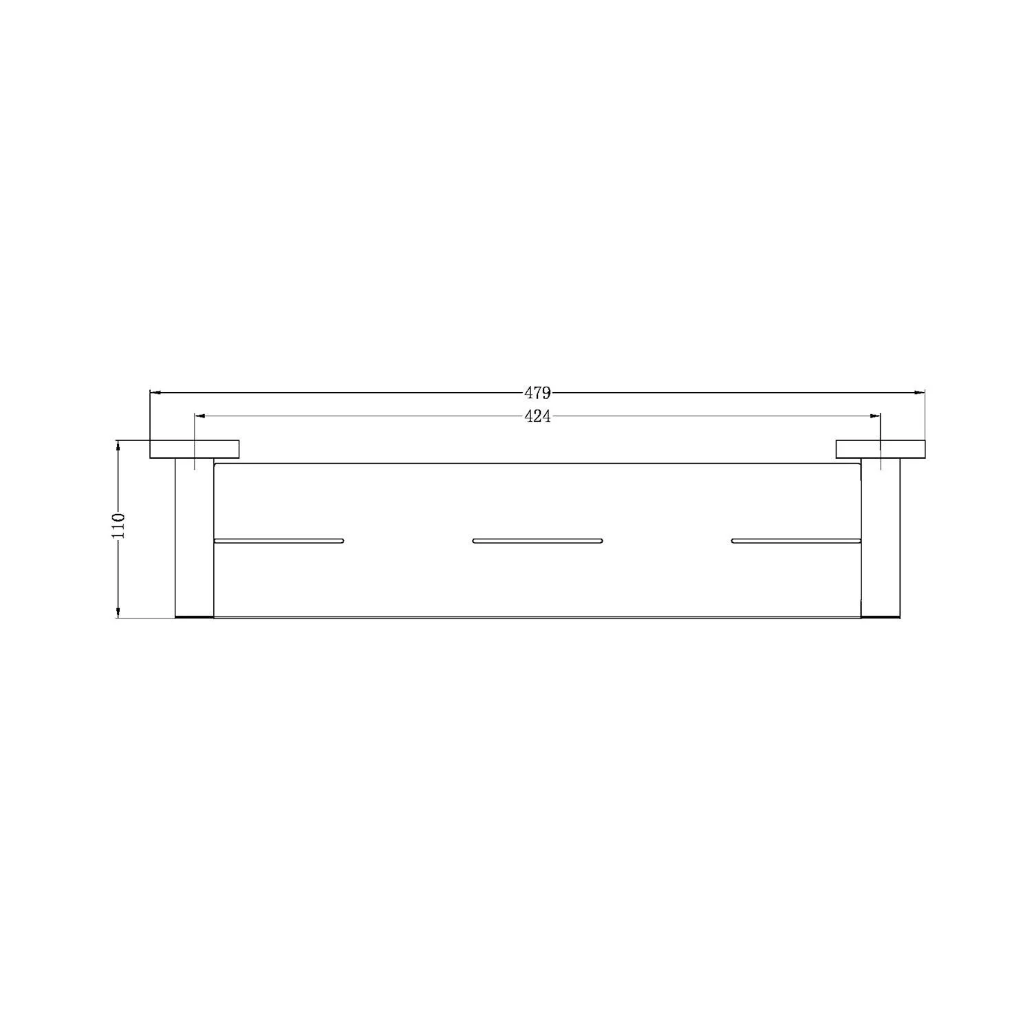 Nero Mecca Shower Shelf Gun Metal - Image 7