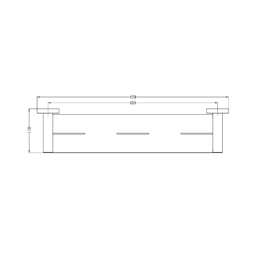 Nero Mecca Shower Shelf Matt Black - Image 3