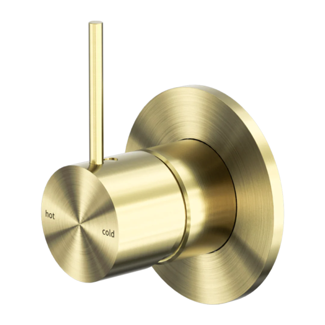 Nero Mecca Shower Mixer Handle Up Brushed Gold - Image 2