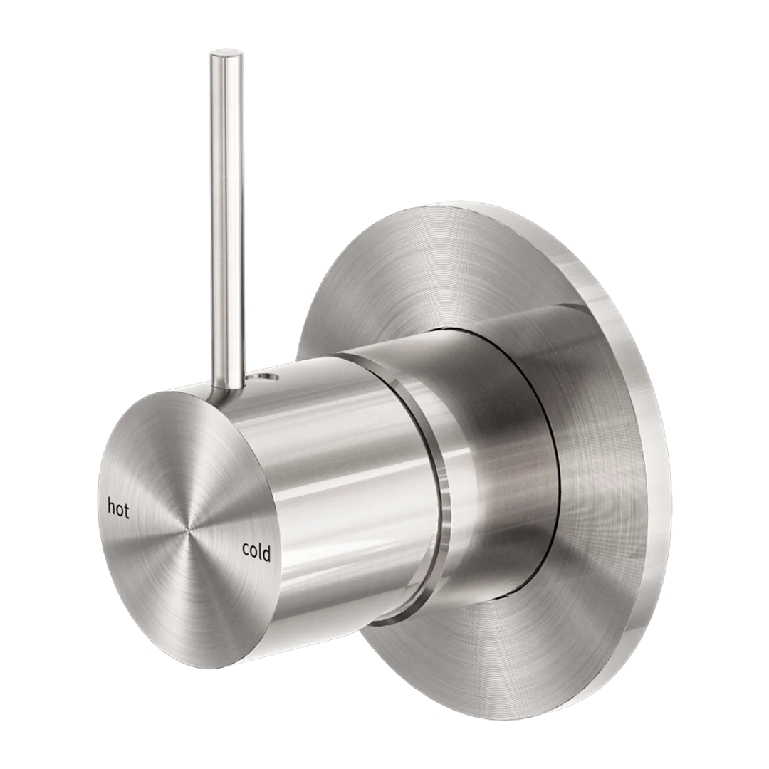 Nero Mecca Shower Mixer Handle Up Brushed Nickel - Image 2